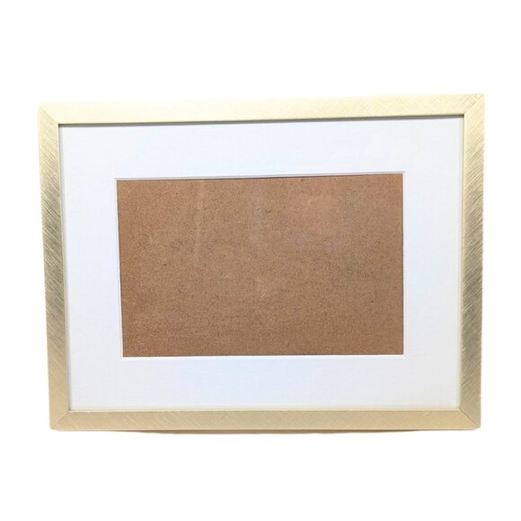 Brushed Gold Picture Frame 4x6 Photo 8.5" x 5.5" Frame Desktop Wall - Picture 2 of 6